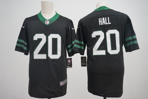 New York Jets Jersey Black 2024 NO.20 HALL