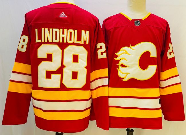 Calgary Flames Breakaway Home Jersey Red No.28 LINDHOLM