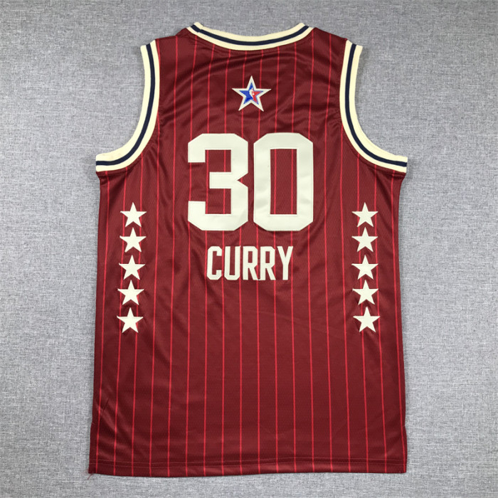 All-Star Kids Jersey Red special edition 2024 NO.30 CURRY