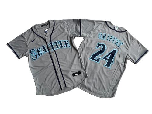 Seattle Mariners Jersey Grey Fan ​Version NO.24 GRIFFEY