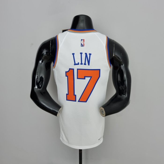 Jeremy Lin New York Knicks 75th Anniversary Swingman Jersey White