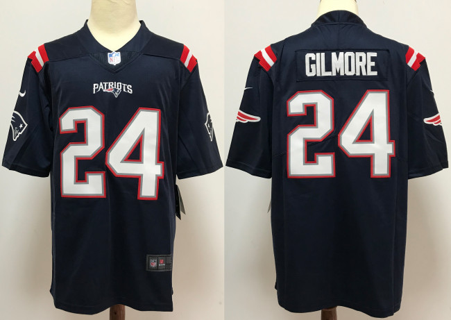 England Patriots Jersey Blue NO.24 GILMORE