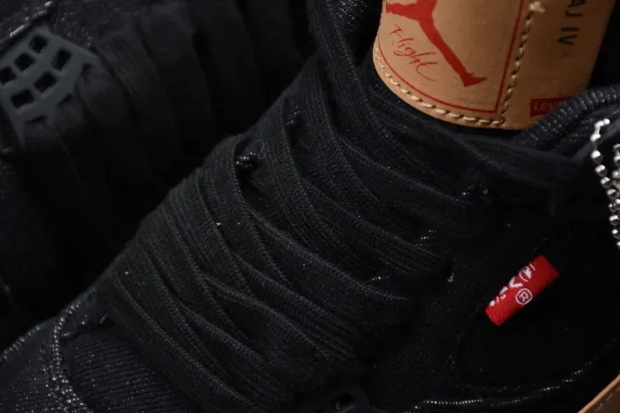 Levi's x Air Jordan 4 “Black” AO2571-001