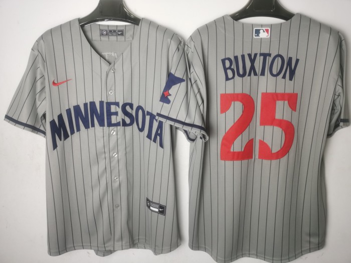 Minnesota Twins Limited Jersey Grey Fan Version NO.25 BUXTON