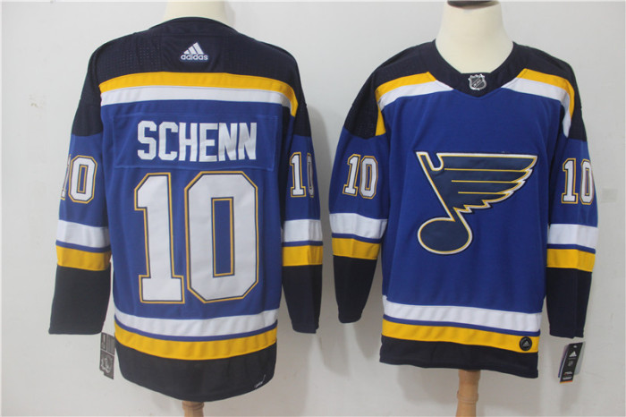 St. Louis Blues Home Breakaway Player Jersey Blue NO.10 SCHENN