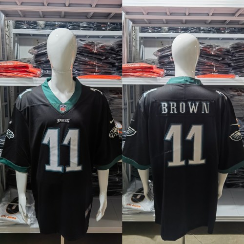 Philadelphia Eagles Jersey Black 2023 NO.11 BROWN