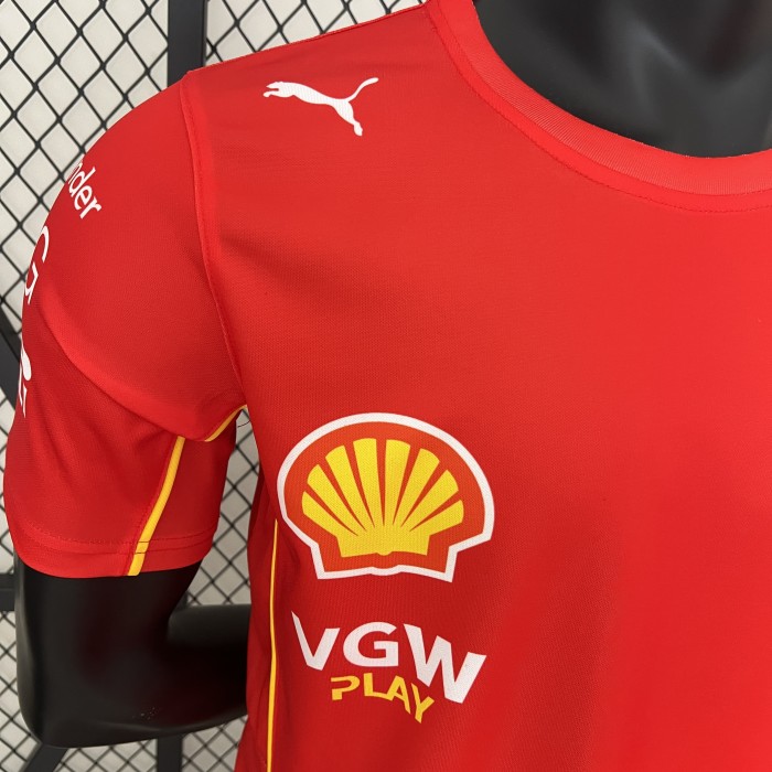 2024 Ferrari Racing T-Shirt Red NO.16
