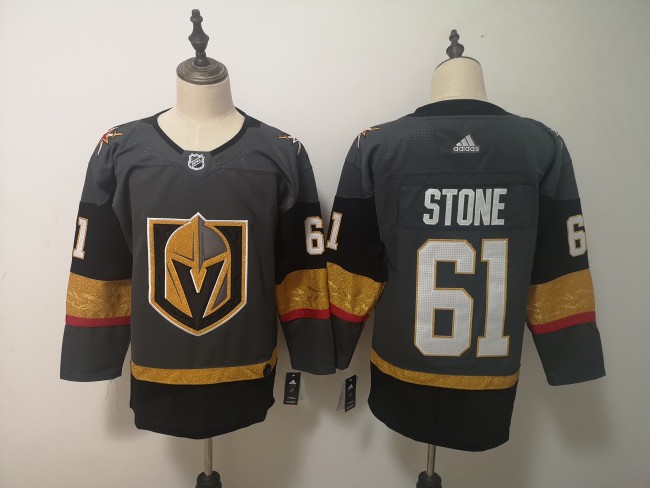 Vegas Golden Knights Home Jersey Grey NO.61 STONE