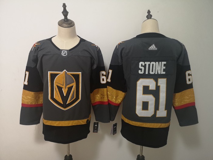 Vegas Golden Knights Home Jersey Grey NO.61 STONE