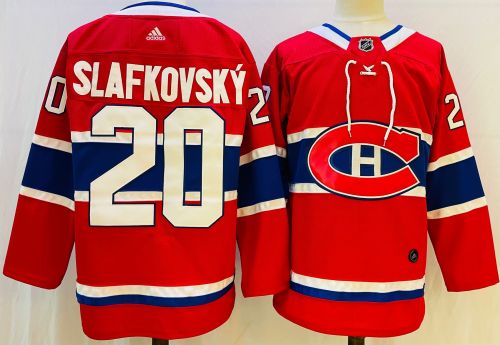 Montreal Canadiens Home Breakaway Jersey Red NO.20 SLAFKOVSKY