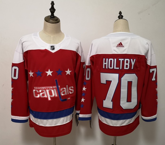 Washington Capitals Alternate Jersey Red NO.70 HOLTBY