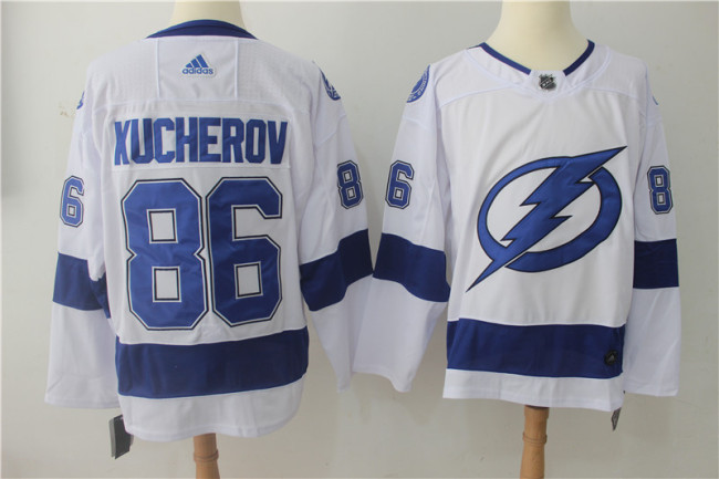 Tampa Bay Lightning Alternate Player Jersey White NO.86 KUCHEROV