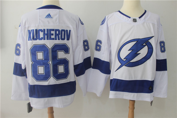 Tampa Bay Lightning Alternate Player Jersey White NO.86 KUCHEROV