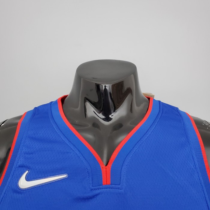 Allen Iverson Detroit Pistons 75th Anniversary Swingman Jersey Blue