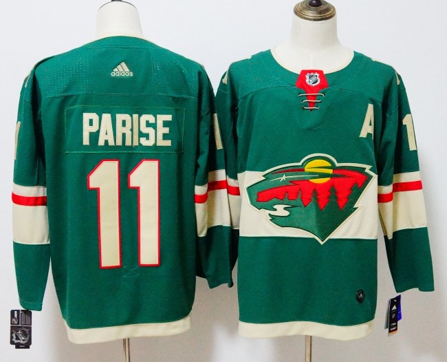 Minnesota Wild Fanatics Home Jersey Green NO.11 PARISE