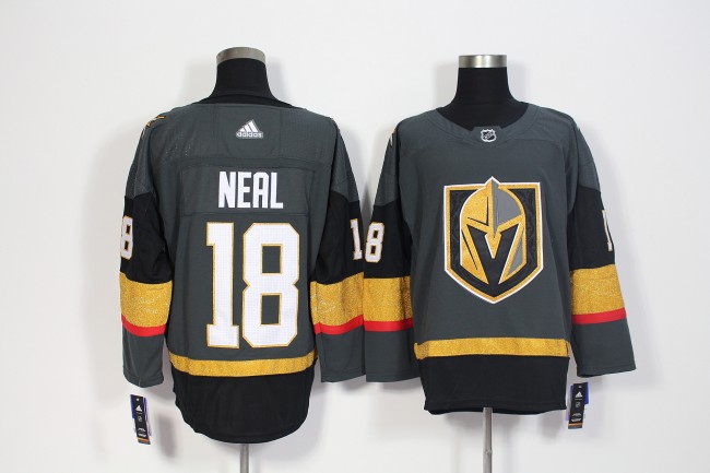 Vegas Golden Knights Home Jersey Grey NO.18 NEAL