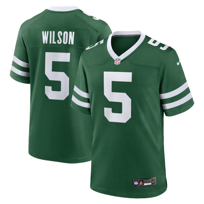 New York Jets Jersey Green 2024 NO.5 WILSON