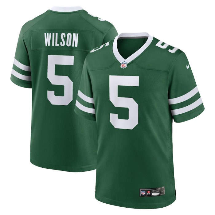 New York Jets Jersey Green 2024 NO.5 WILSON