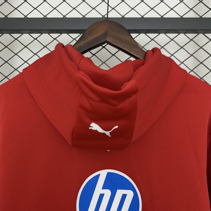 2025 Ferrari Racing Hoodie Red NO Number