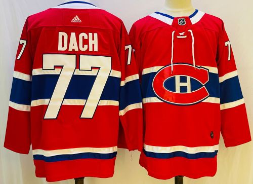 Montreal Canadiens Home Breakaway Jersey Red NO.77 DACH