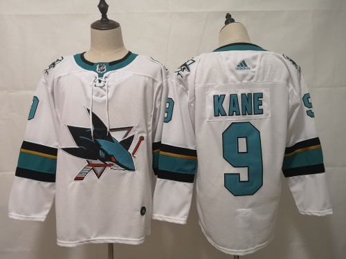 San Jose Sharks Alternate Player Jersey White NO.9 KANE