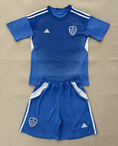 Leeds United Blue Goalkeeper Kids Suit 25/26