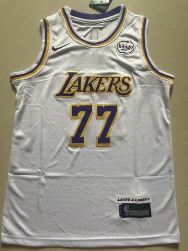 Los Angeles Lakers Kids Jersey White lcon No.77 Dončić