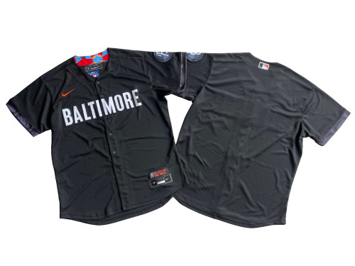 Baltimore Orioles Jersey Black City Version NO Number