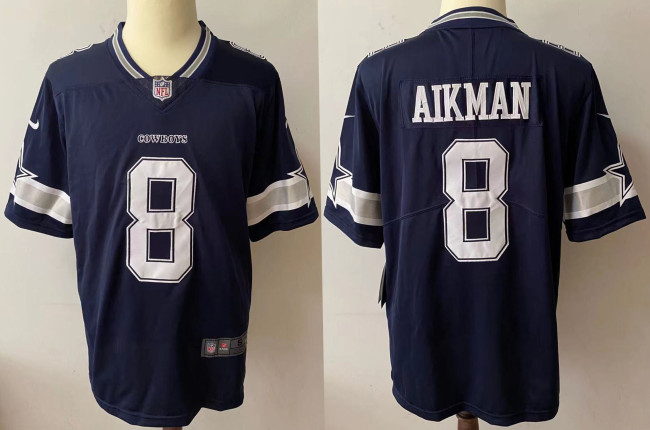 Dallas Cowboys Jersey Navy Limited Edition NO.8 AIKMAN