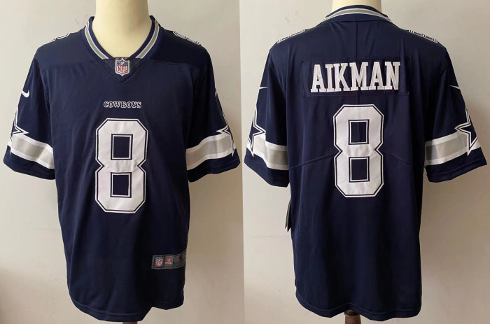 Dallas Cowboys Jersey Navy Limited Edition NO.8 AIKMAN