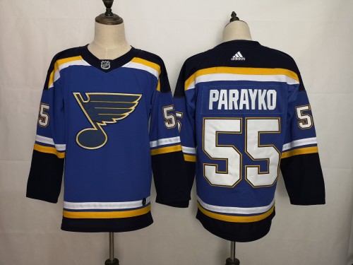 St. Louis Blues Home Breakaway Player Jersey Blue NO.55 PARAYKO