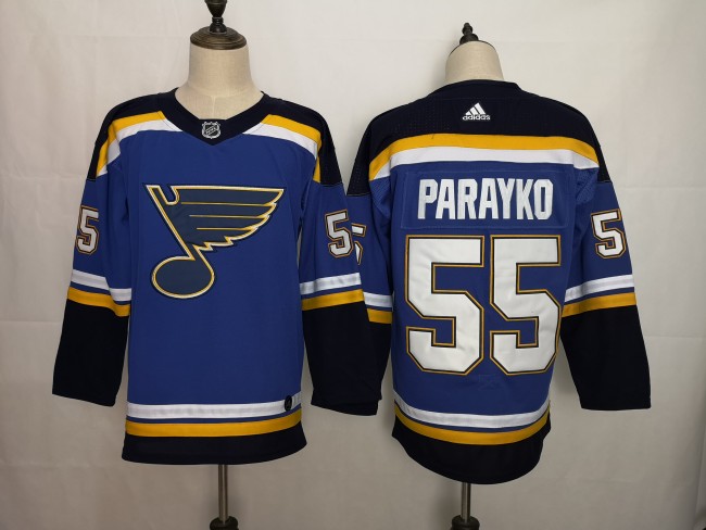 St. Louis Blues Home Breakaway Player Jersey Blue NO.55 PARAYKO