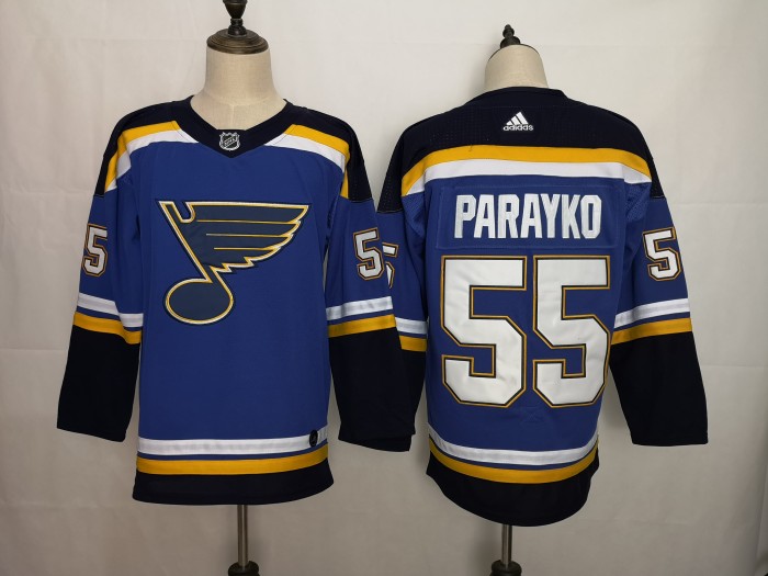 St. Louis Blues Home Breakaway Player Jersey Blue NO.55 PARAYKO