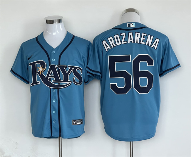 Tampa Bay Rays Jersey Light Blue Fan Version NO.56 AROZARENA