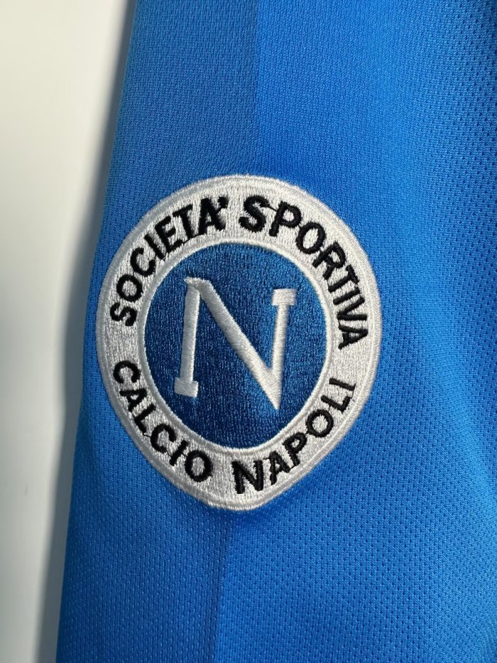 Napoli Home Retro Long Sleeve Jersey 1987/88