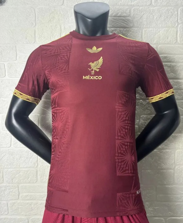 Mexico Gold Man Player Jersey 25/26 Red