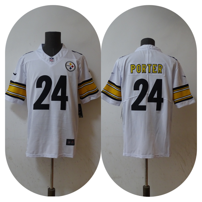 Pittsburgh Steelers Jersey White NO.24 PORTER