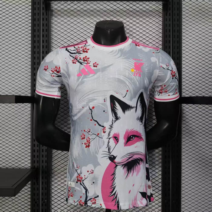 2025 Japan Plum Blossom and Snow Fox White Player Version Man Jersey