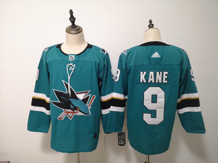 San Jose Sharks Alternate Player Jersey Green NO.9 KANE
