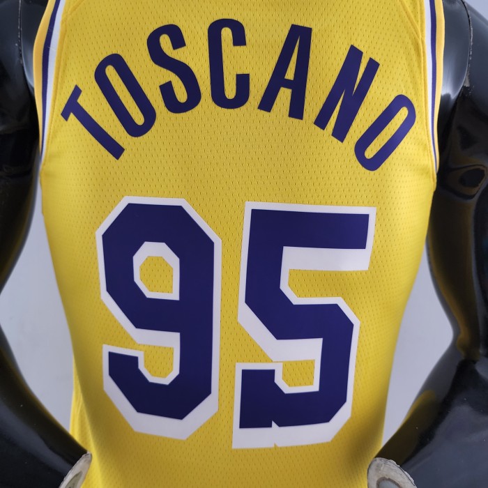 Juan Toscano-Anderson Los Angeles Lakers 75th Anniversary Swingman Jersey Yellow