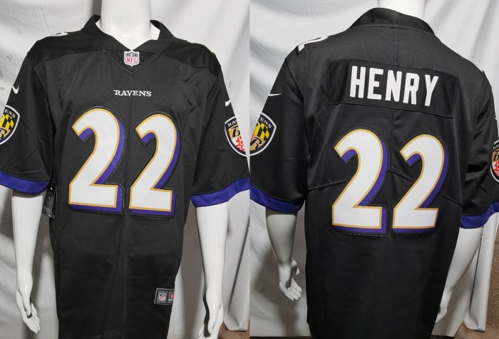 Baltimore Ravens Jersey Black NO.22 HENRY