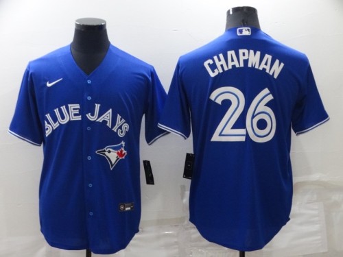 Toronto Blue Jays Jersey Dark Blue Fan Version NO.26 CHAPMAN