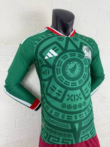 Mexico 2026 World Cup Home Player Long Sleeve Men Jersey