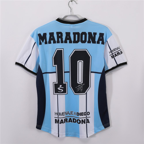 Argentina Diego Maradona Commemorative Retro Jersey 2001
