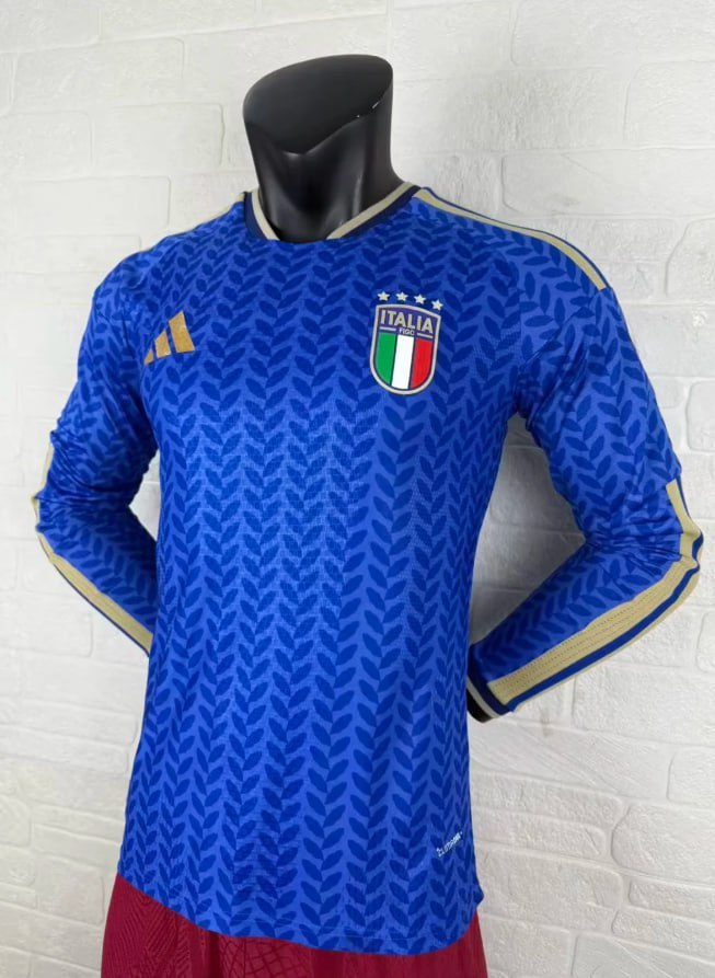 Italy 2026 World Cup Home Player Long Sleeve Men Jersey