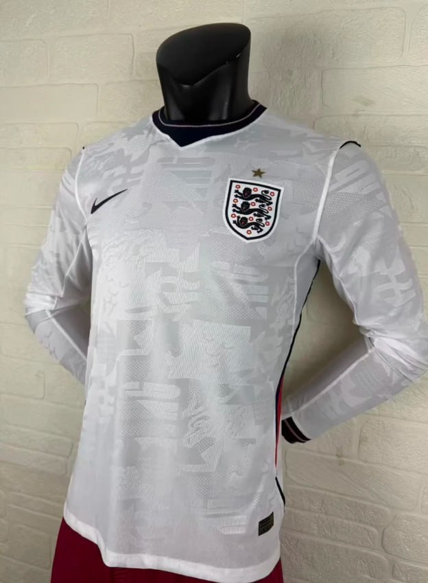 England 2026 World Cup Home Player Long Sleeve Man Jersey