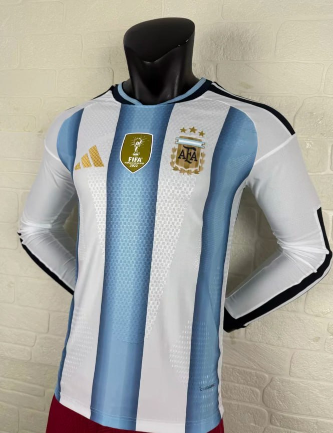 Argentina 2026 World Cup Home Player Long Sleeve Men Jersey