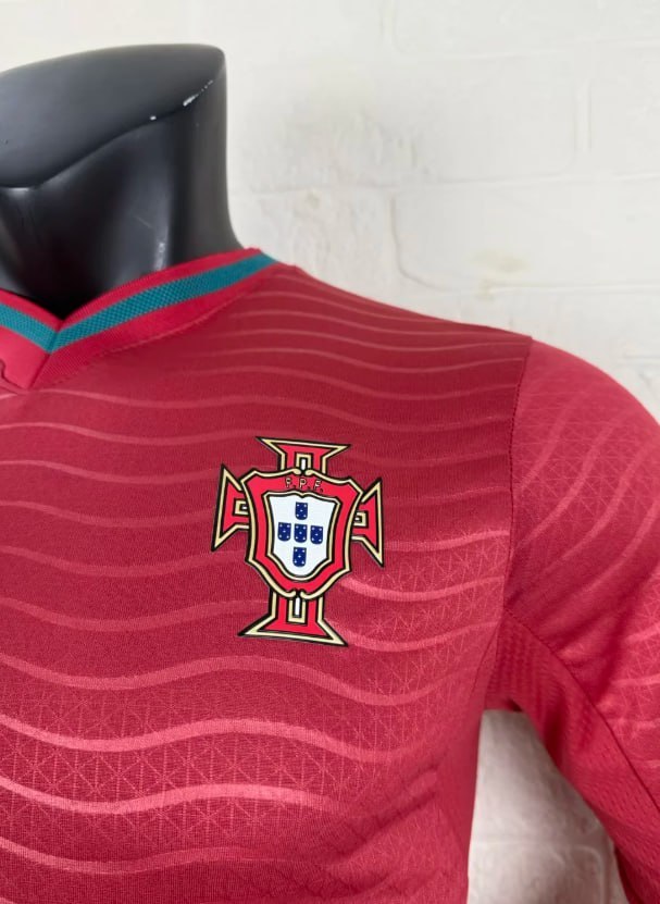 Portugal 2026 World Cup Home Player Version Long Sleeve Men Jersey