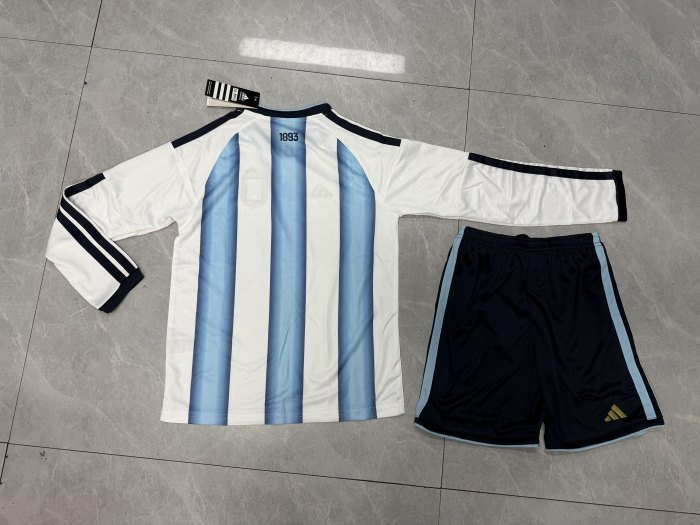 Argentina 2026 World Cup Home Long Sleeve Kids Suit