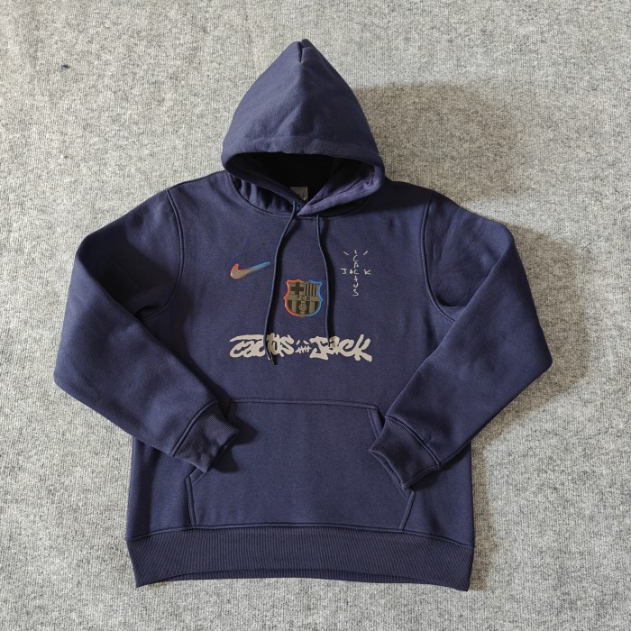 Barcelona co-branded Away fleece-lined Hoodie （Multiple colors）